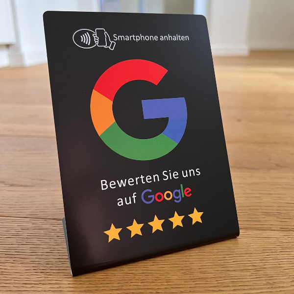 NFC-Aufsteller: Mehr Google-Bewertungen in nur 5 Sekunden