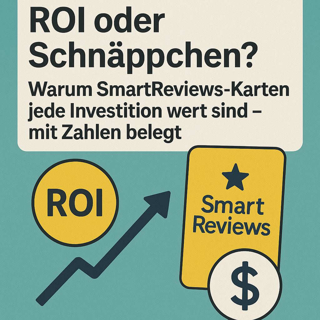 ROI oder Schnäppchen? Warum SmartReviews-Karten jede Investition wert sind – mit Zahlen belegt