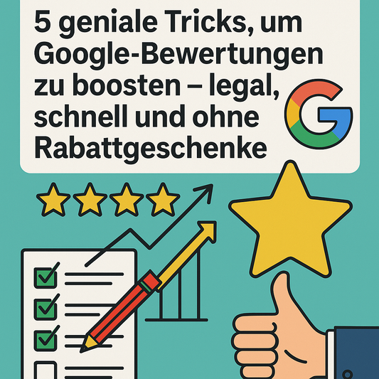 5 geniale Tricks, um Google-Bewertungen zu boosten – legal, schnell und ohne Rabattgeschenke