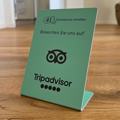 Tripadvisor NFC-Aufsteller: Mehr Bewertungen in nur 5 Sekunden