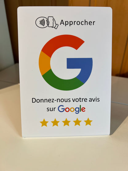 Présentoir NFC: Obtenez plus d’avis Google en seulement 5 secondes